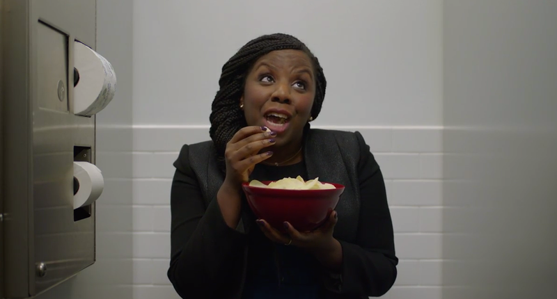 "Just silently pooping!" (Grace Edwards) (Photo: Comedy Central)